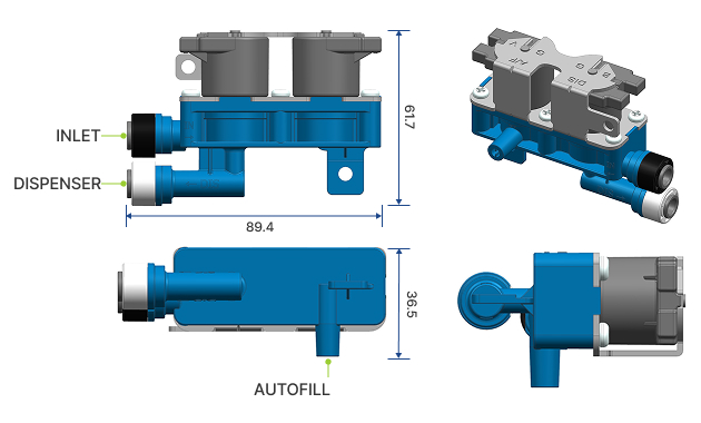 AUTO FILL DC VALVE (2WAY) drawing